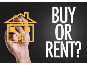 Drawing of a house on a glass surface with buy or rent written in the background | Rriddhi Siddhi Properties