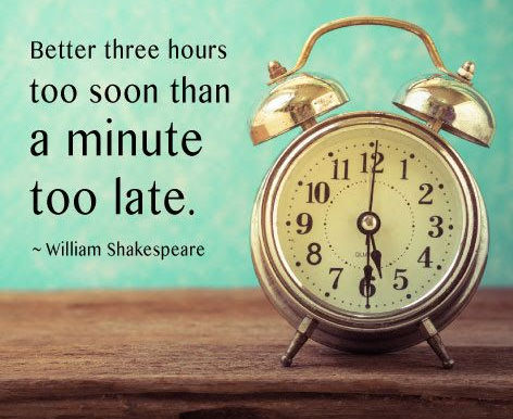 Time waits for no man