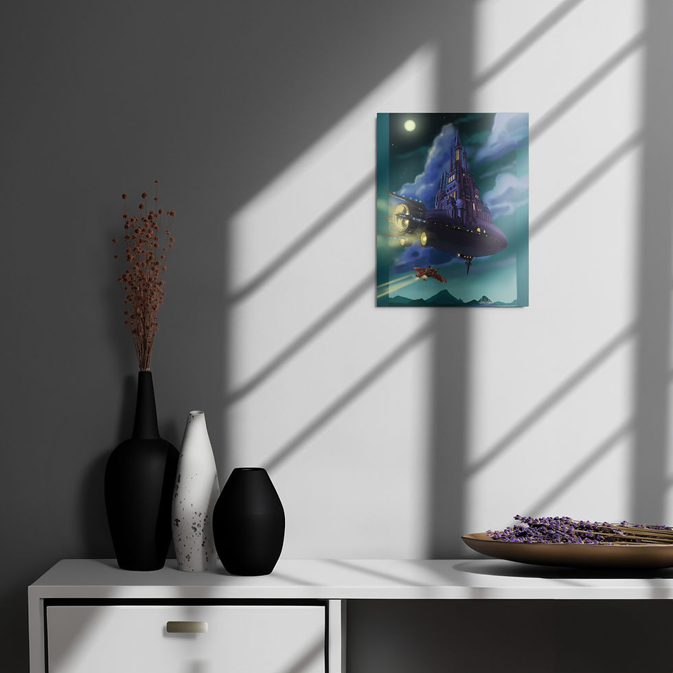 Thumbnail: Blimp Castle-Metal prints