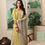 Thumbnail: Lemon Yellow Block Printed Kurta  - Set of three