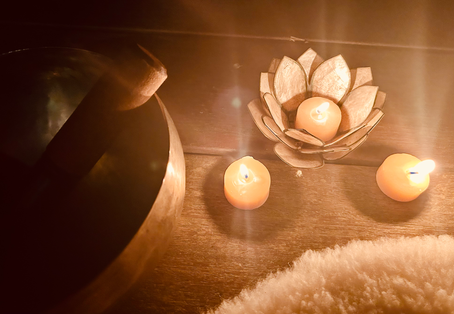 Beautiful Glow of beeswax candles