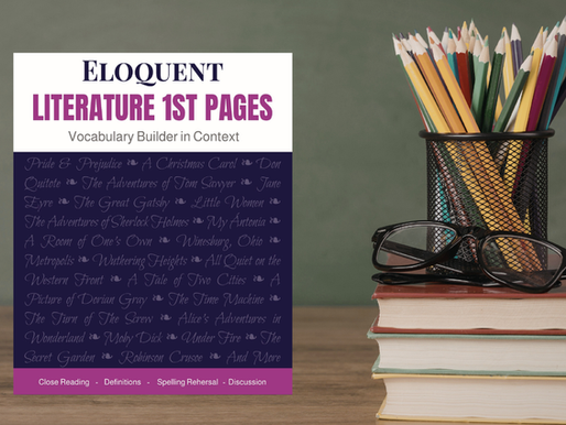 Eloquent Vocabulary Building book based on Classic Literature