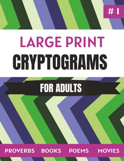 4 Theme Cryptogram Puzzle Book for Adults