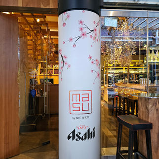 Event Signage can utilise structural elements