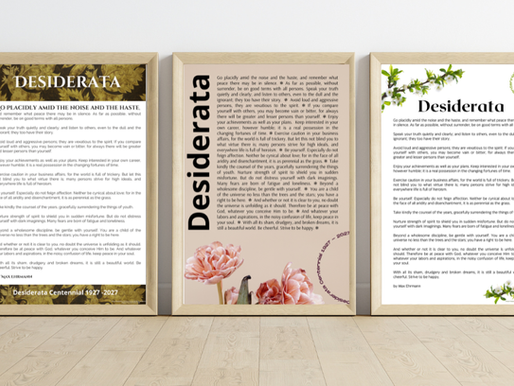 Three Desiderata Poster Designs printable downloads FREE from SomeThink Publications