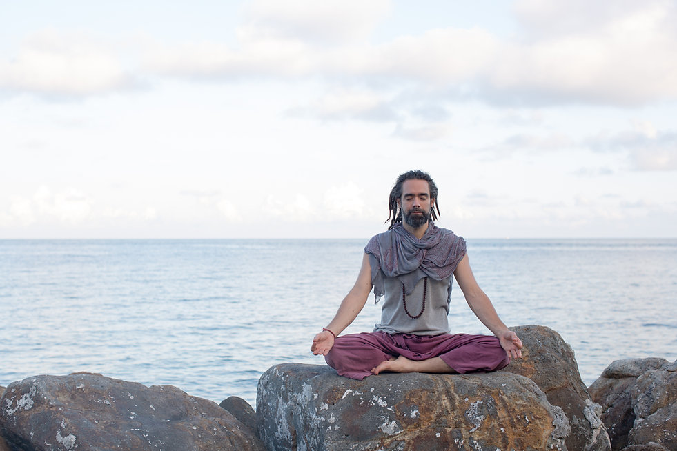 JF meditation on rock Jnana M - RR.jpg