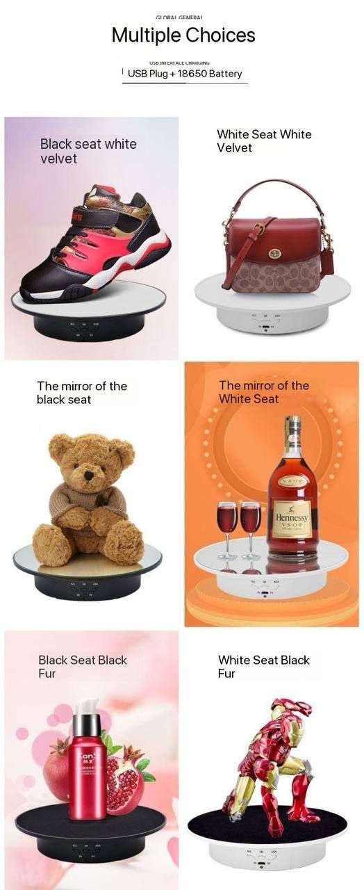 Thumbnail: 360° Rotating Electric Mirror turntable