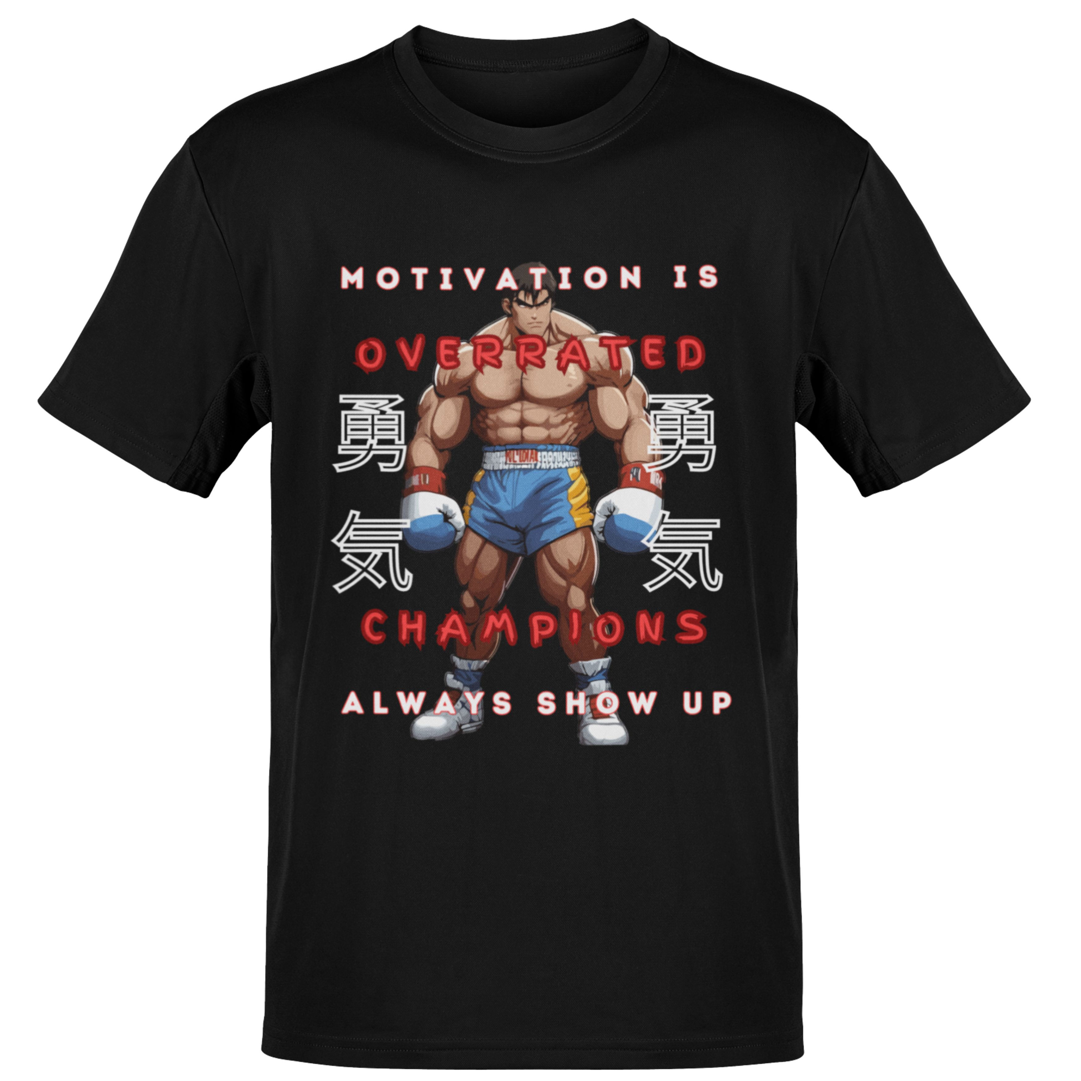 Unisex Fitness Tshirt|Motivation is Overrated| 100% Cotton