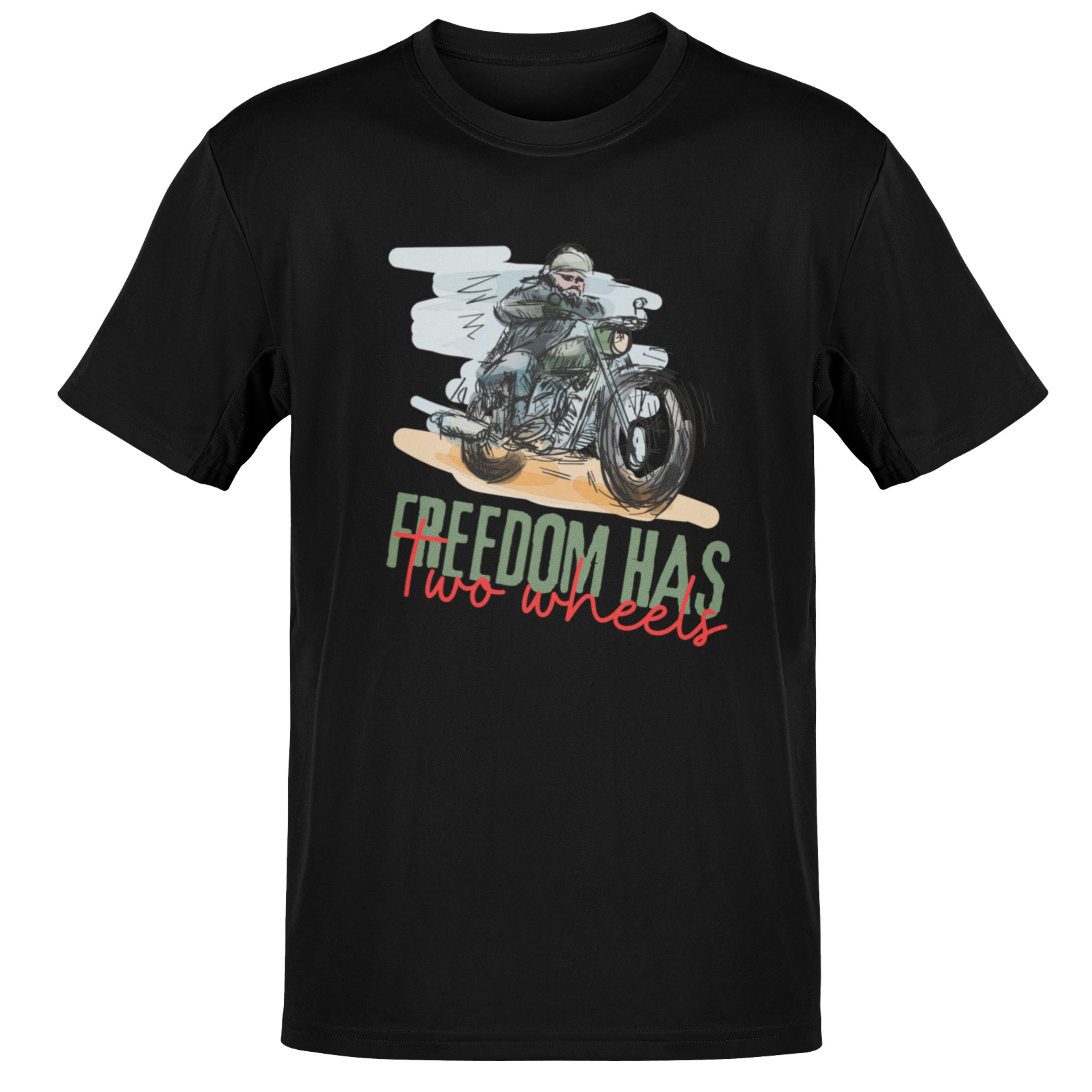 Ironclaw™: Freedom Has Two Wheels Motorcycle Cotton T-Shirt
