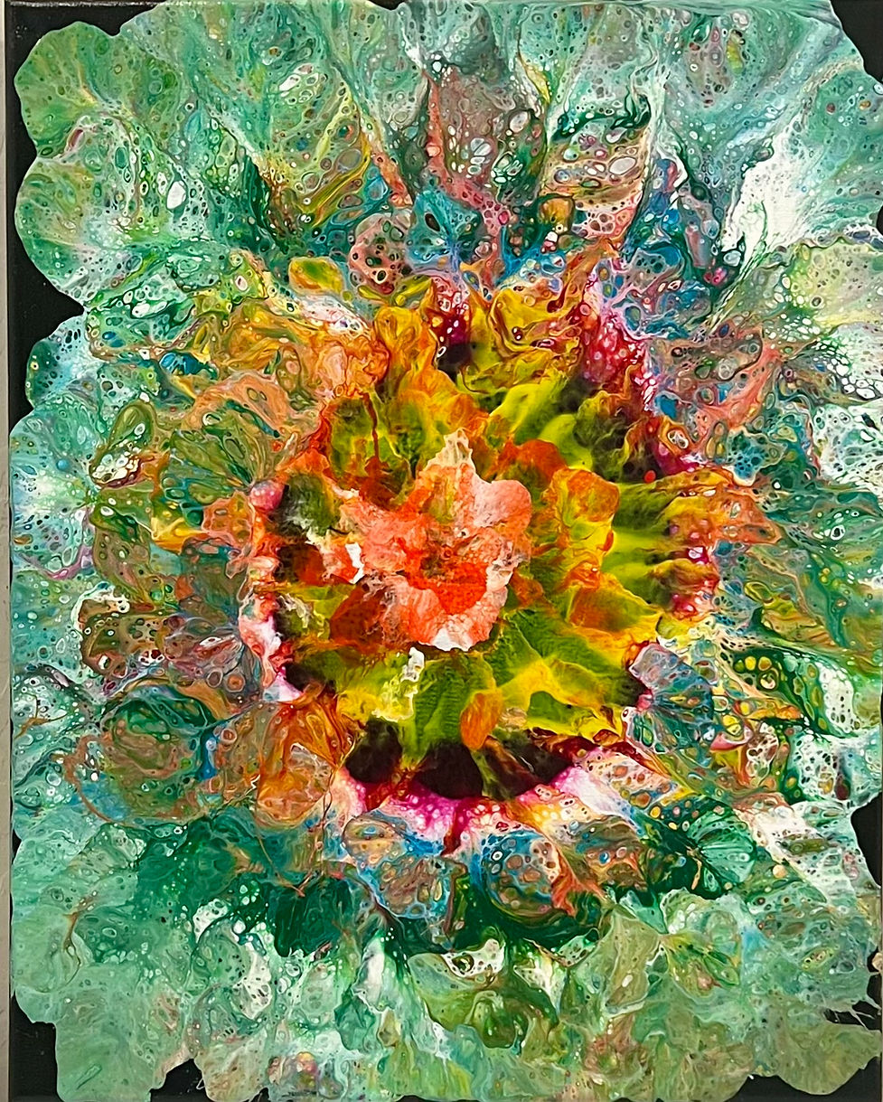 Bursting Flower | Acrylic