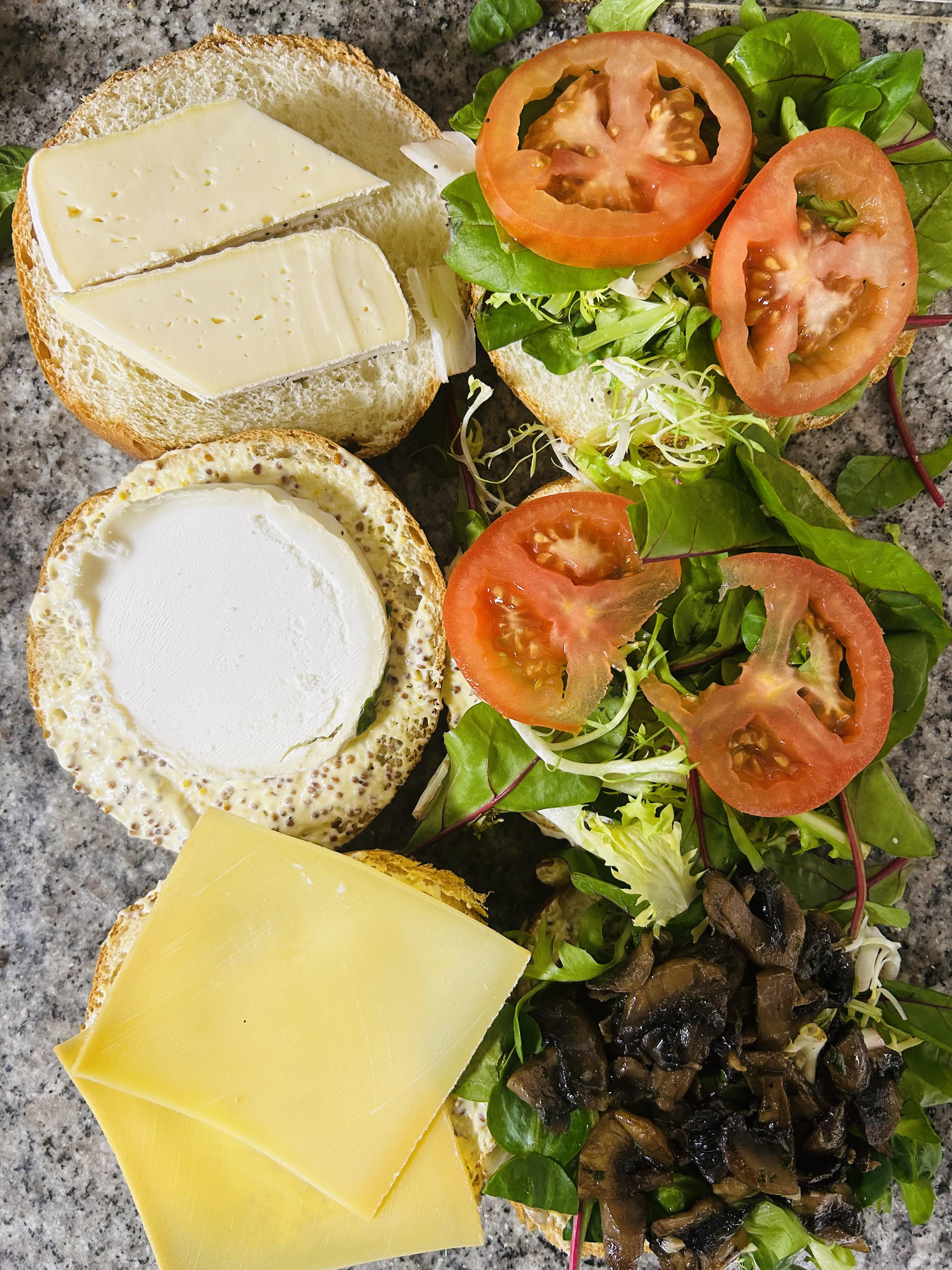 Arranged Food and Objects