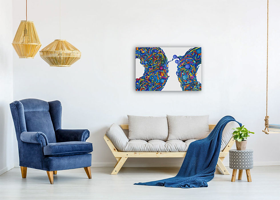 Thumbnail: Kate's Painting  | Canvas Print of Original Oil Painting by Nicole McNamara