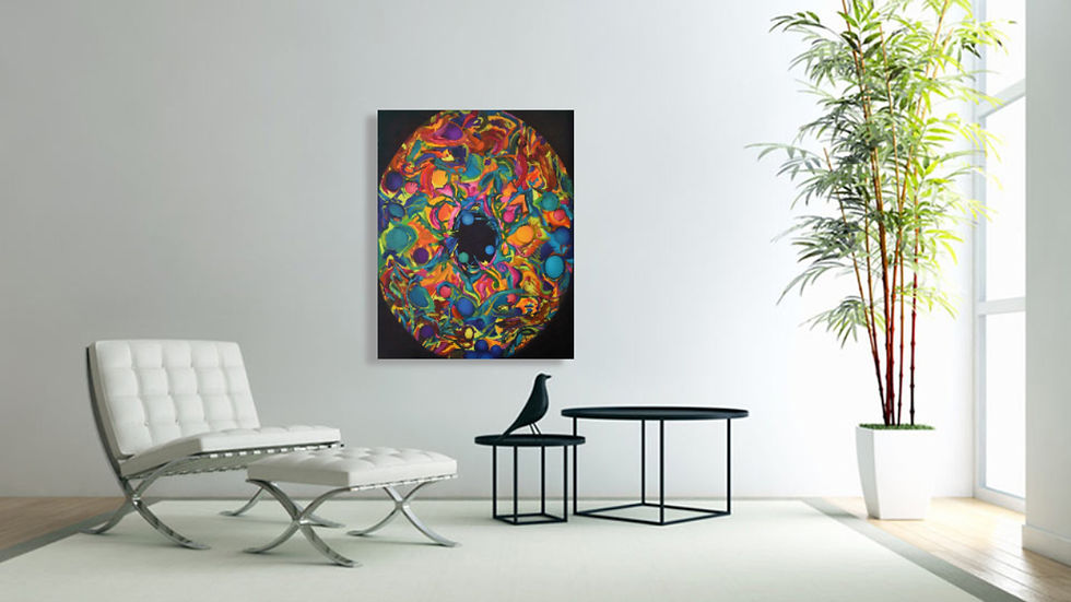 Thumbnail: Judging Me  | Canvas Print of Original Oil Painting by Nicole McNamara