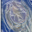 Thumbnail: White shells on a well-worn denim blue background  on canvas