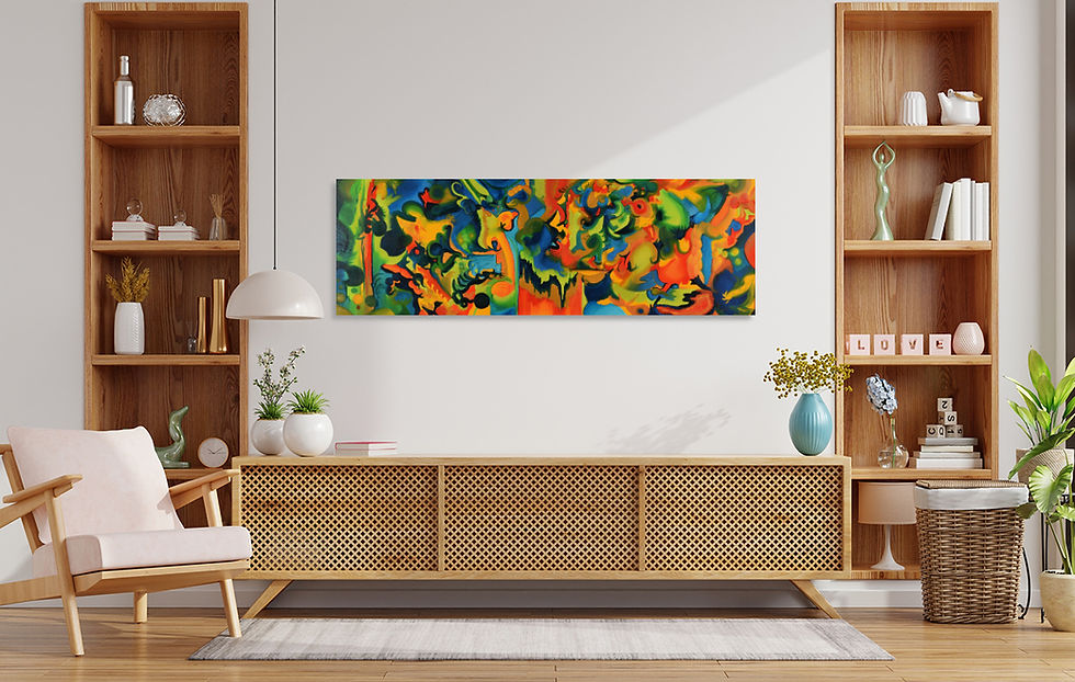 Thumbnail: The Cheerful Splendor  | Canvas Print of Original Oil Painting Nicole McNamara