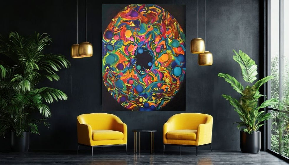 Thumbnail: Judging Me  | Canvas Print of Original Oil Painting by Nicole McNamara