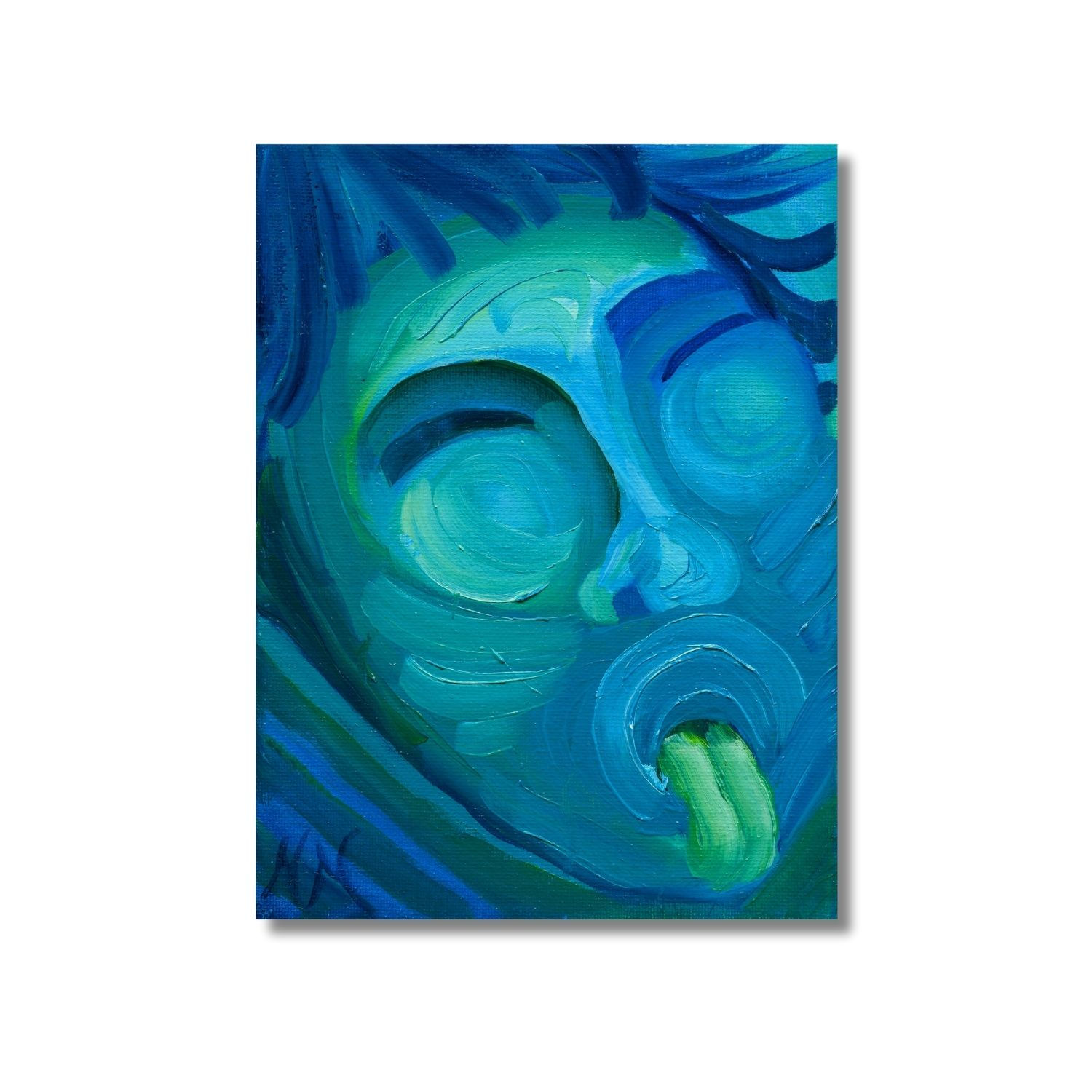 Disgust | Canvas Print of Original Oil Painting by Nicole McNamara