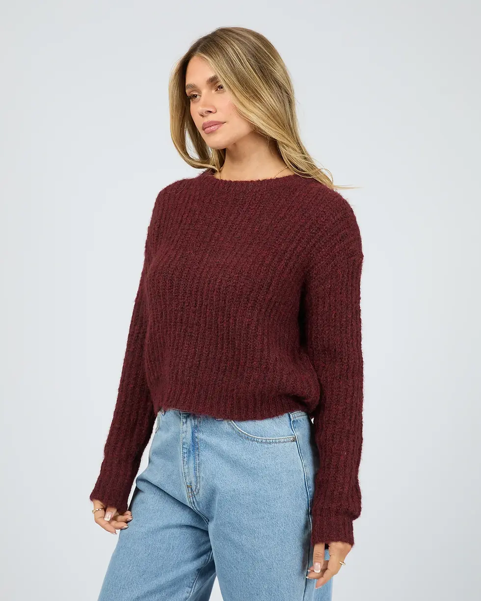 Thumbnail: ALL ABOUT EVE | Ivy Knit Jumper | Wine
