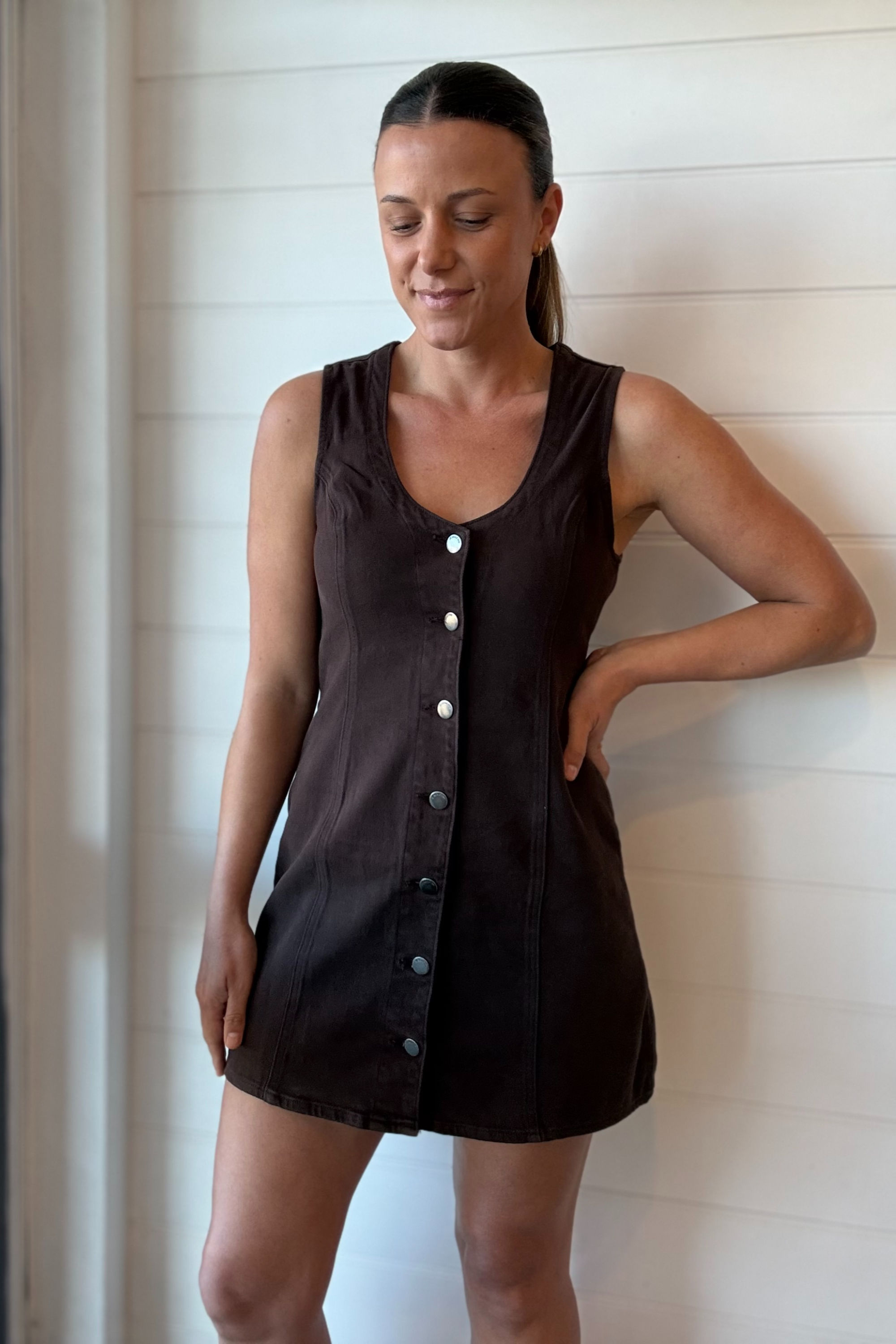 ALL ABOUT EVE | Peta Mini Dress | Brown
