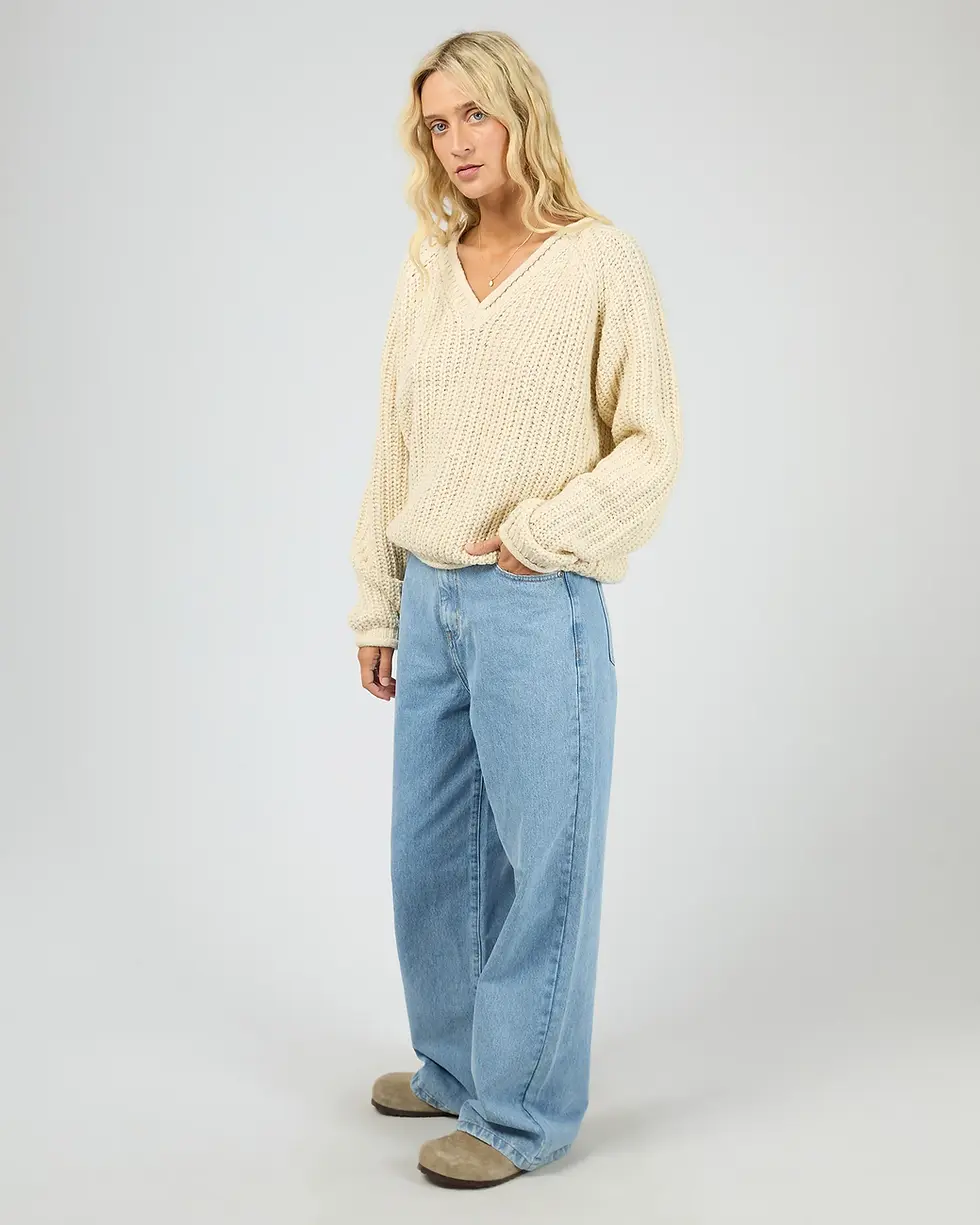 Thumbnail: ALL ABOUT EVE | Hali V-Neck Knit | Vanilla