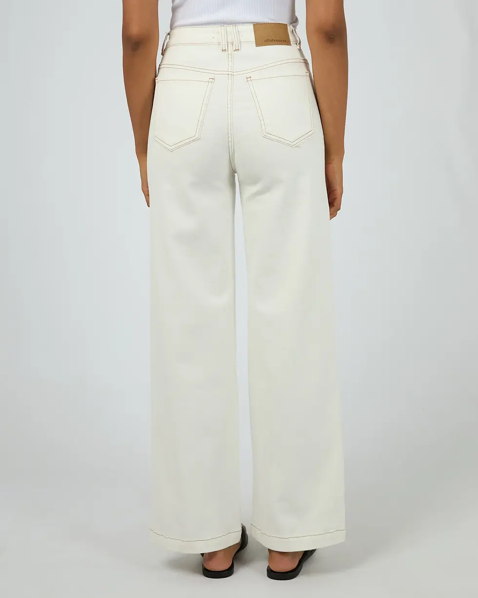 Thumbnail: ALL ABOUT EVE | Jacqui Wide Leg Jean | Vintage White