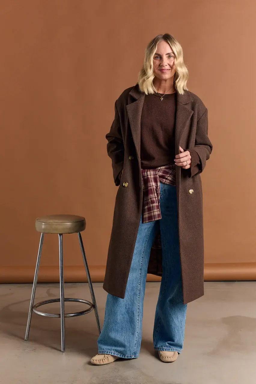 Thumbnail: FEATHER & NOISE | Marlow Coat | Chocolate