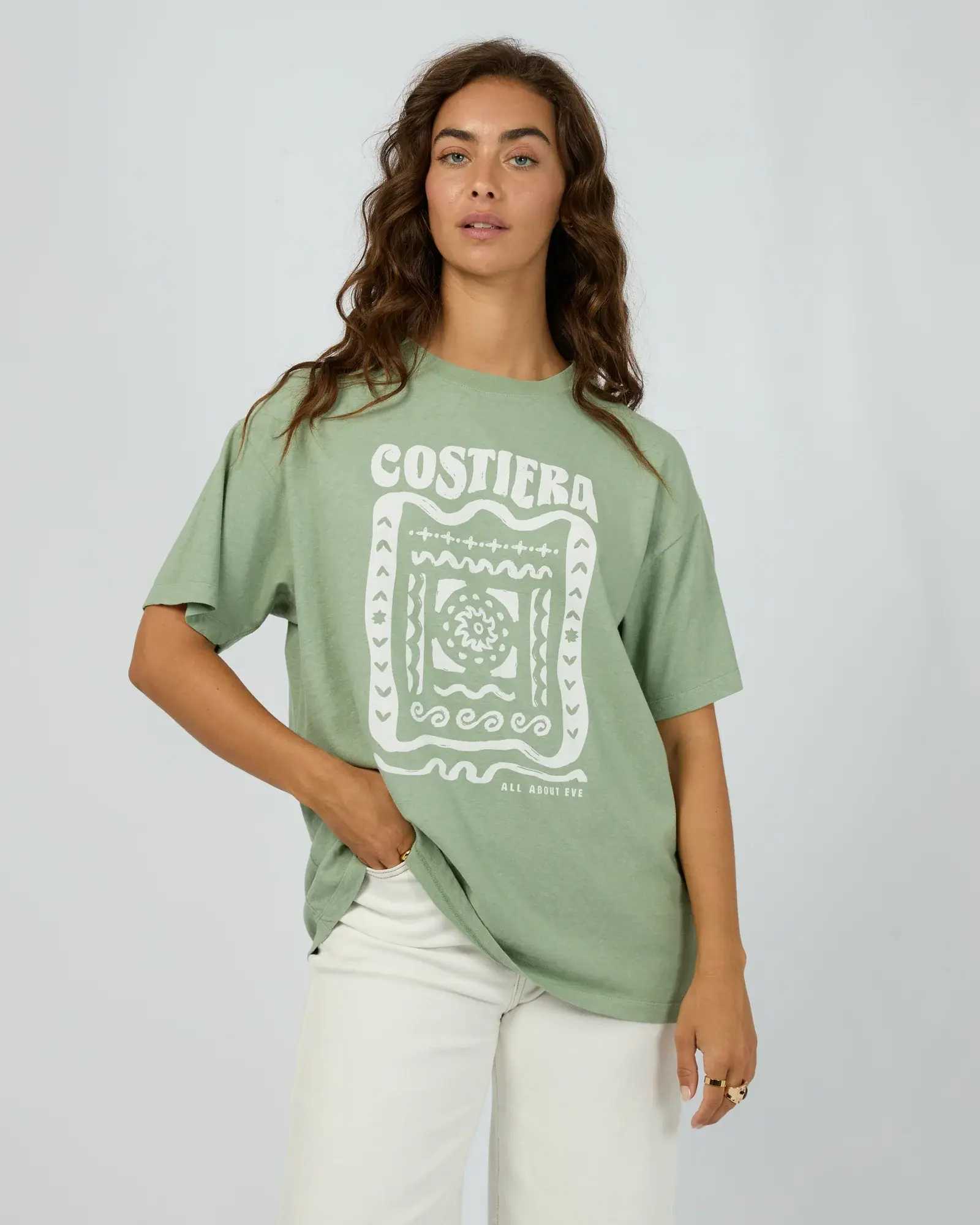 ALL ABOUT EVE | Costiera Relaxed Tee | Sage