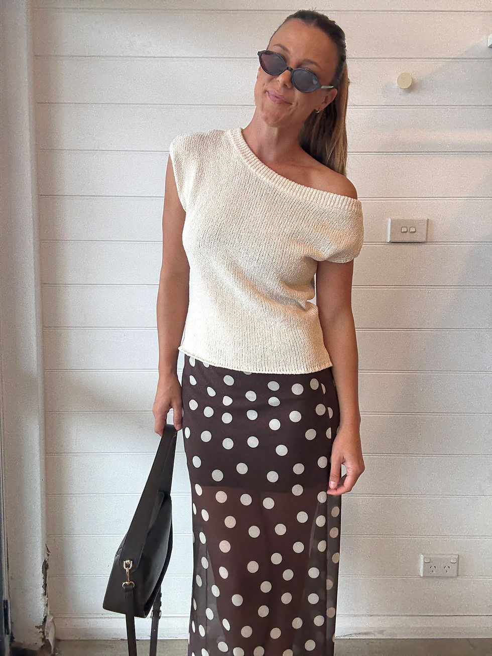 Thumbnail: Hali Knit Top | Cream