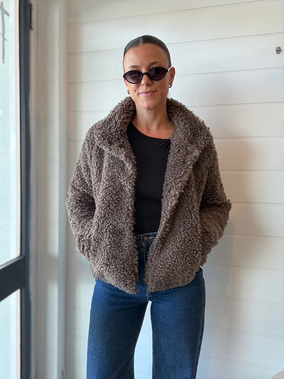 Thumbnail: Bailey Teddy Jacket | Mushroom
