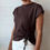 Thumbnail: Drawstring Tee | Chocolate