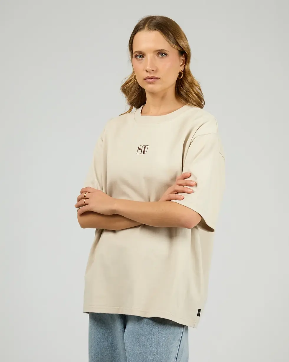 Thumbnail: SILENT THEORY | Silent Luxe Tee | Chalk