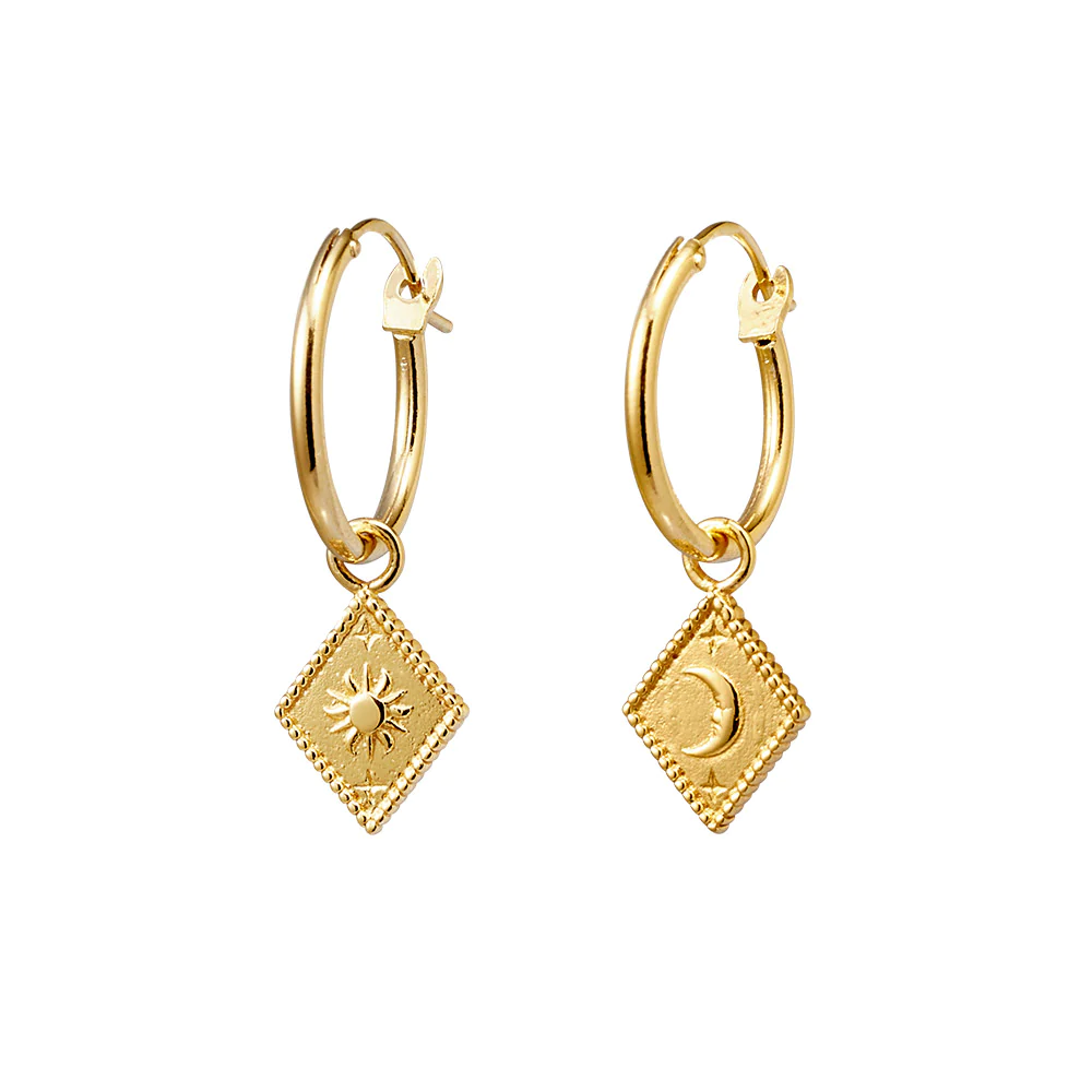 MIDSUMMER STAR | Solunar Hoops | Gold