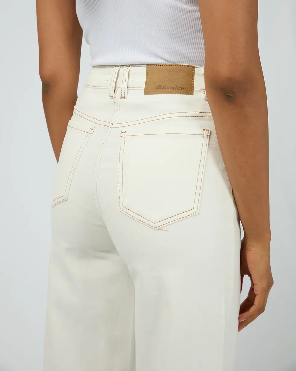 Thumbnail: ALL ABOUT EVE | Jacqui Wide Leg Jean | Vintage White