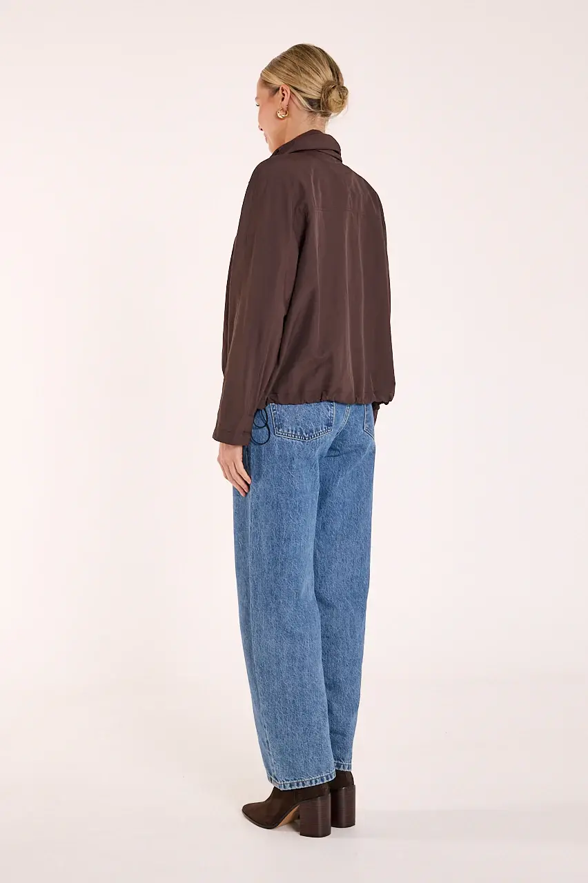 Thumbnail: FEATHER & NOISE | Blake Windbreaker | Chocolate