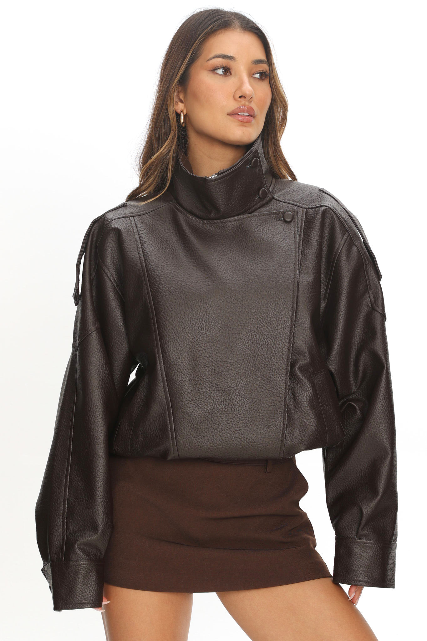 Harley Jacket | PU Leather | Brown