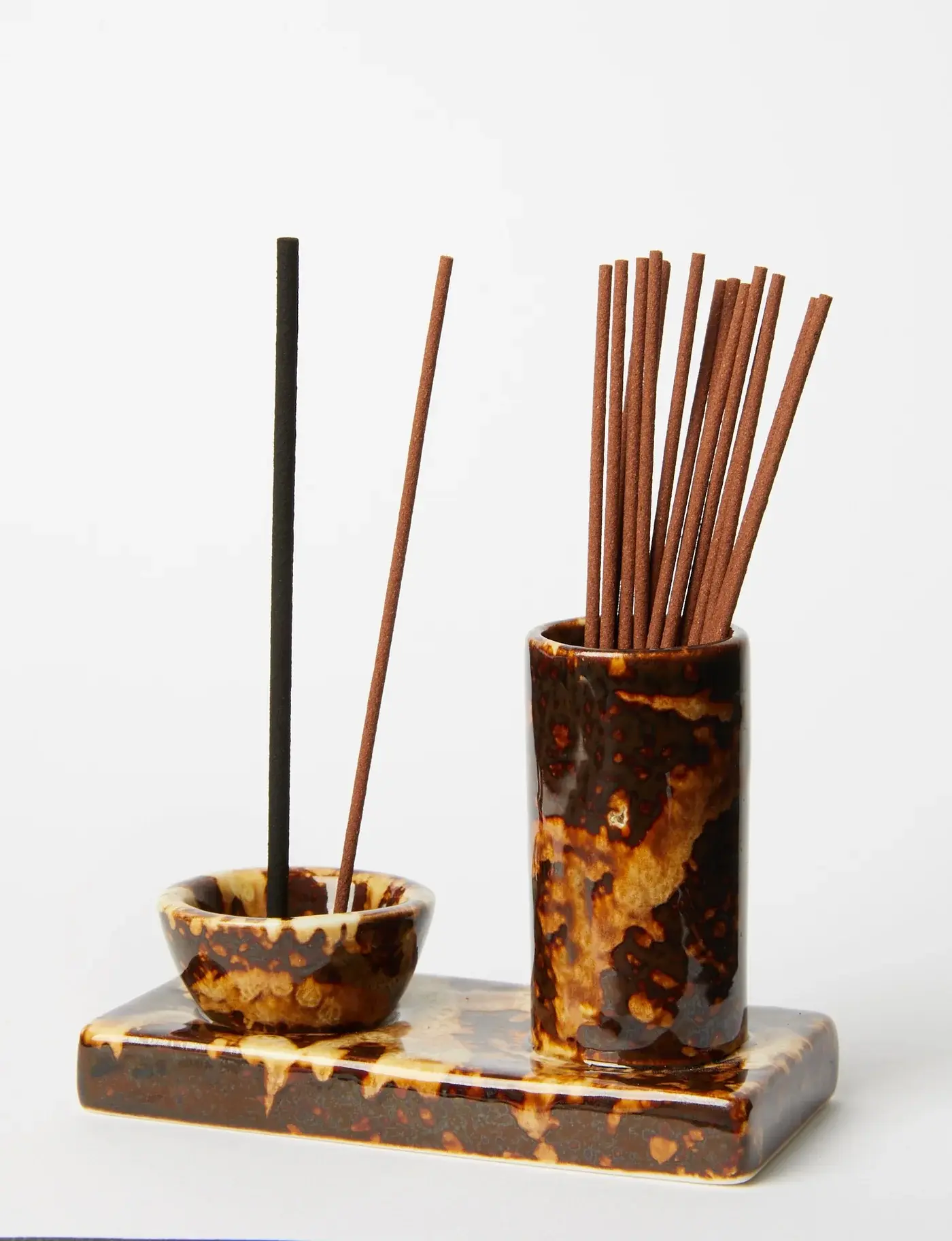 GENTLE HABITS | Ceramic Incense Caddy | Chocolate