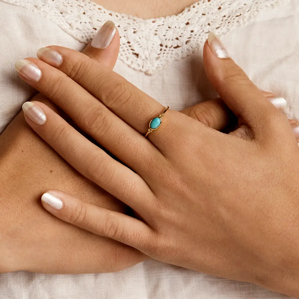 Thumbnail: MIDSUMMER STAR | Visionary Ring Turquoise | Gold