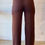 Thumbnail: Varsity Wide Leg Pant | Brown + Musk Stripe
