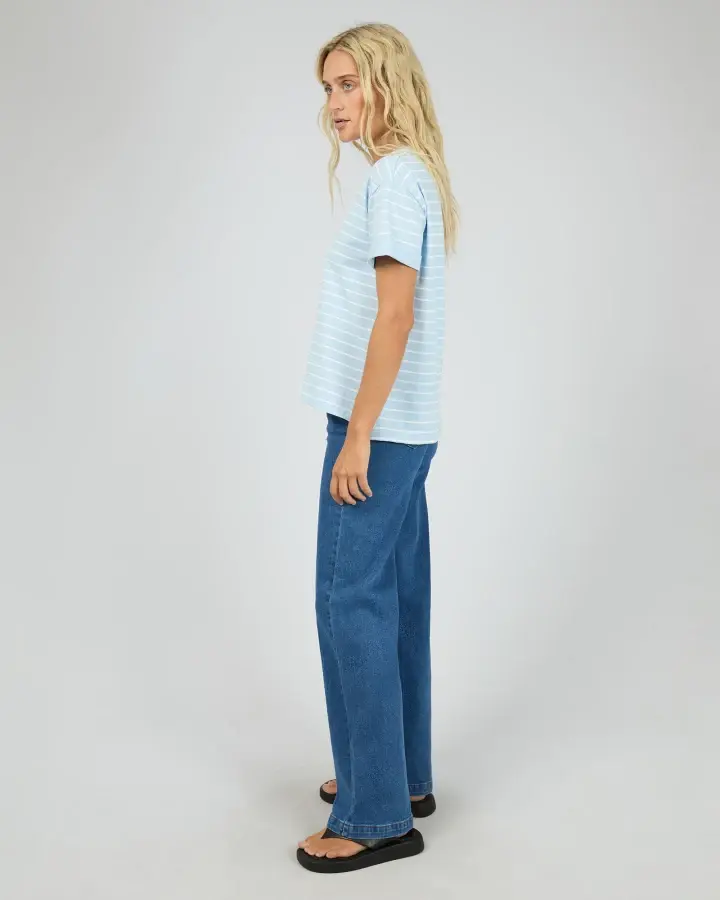 Thumbnail: ALL ABOUT EVE | Washed Tee | Ocean Blue Stripe