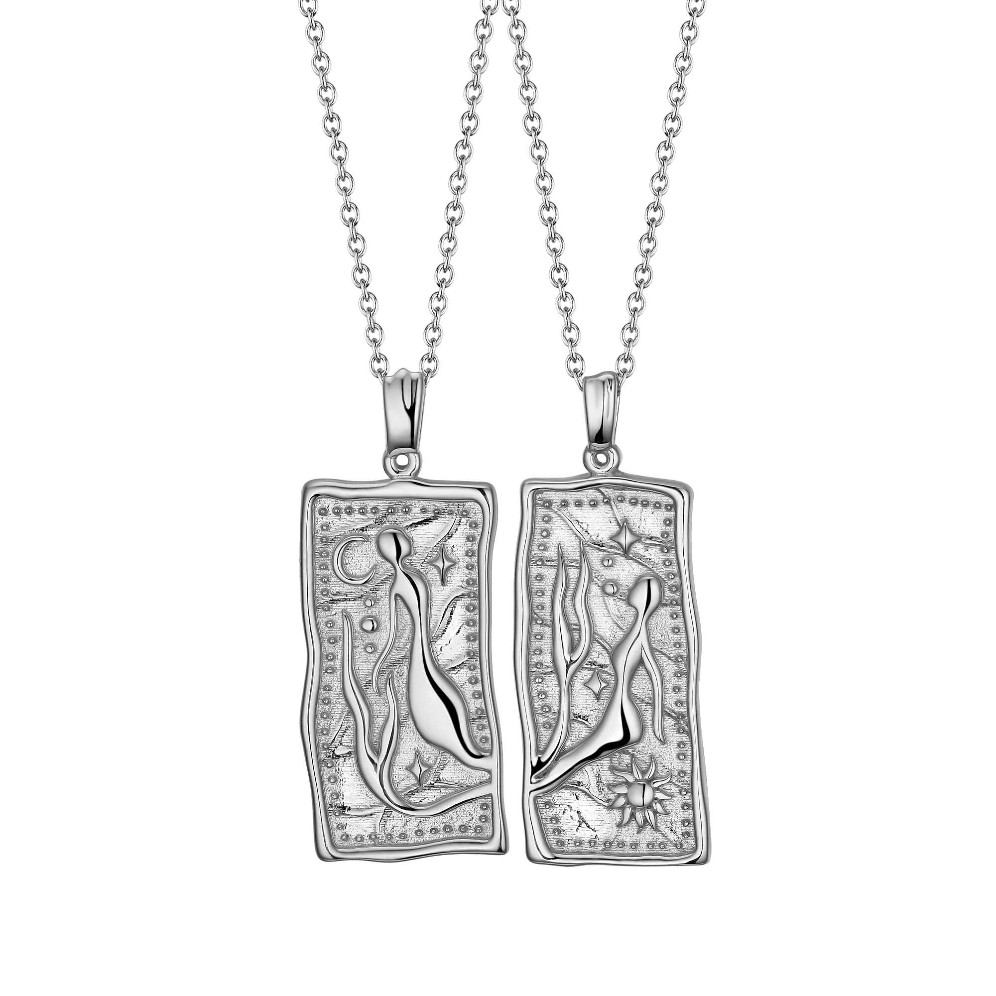 LION WILD | Best Friend Necklaces | Silver