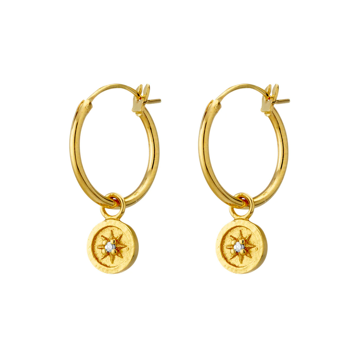 MIDSUMMER STAR | Asteria Hoops | Gold