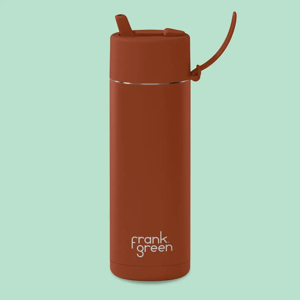 FRANK GREEN | Ceramic Reusable Bottle 20oz | Toffee