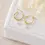 Thumbnail: MIDSUMMER STAR | Dainty Pearl Hoops | Gold