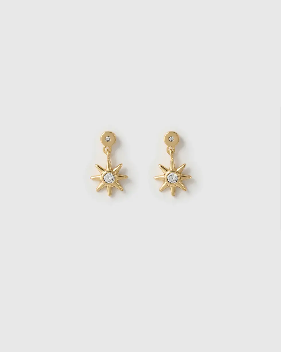 Thumbnail: ARMS OF EVE | Lune Gold Earrings | Stone