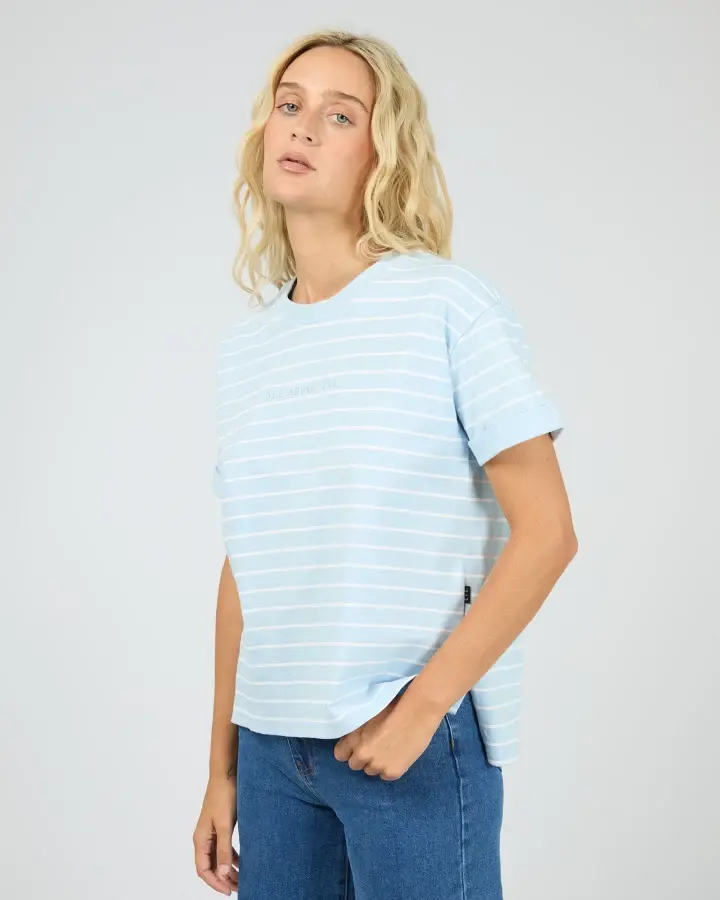 Thumbnail: ALL ABOUT EVE | Washed Tee | Ocean Blue Stripe