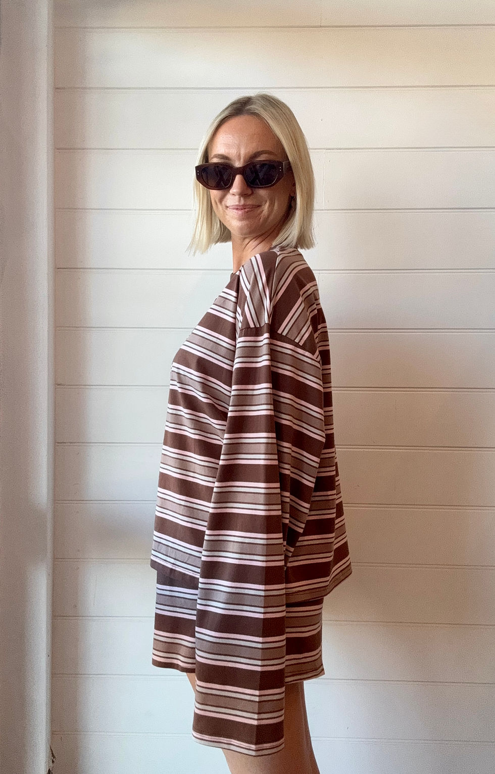 Thumbnail: Kalbarri Set | Choc/Pink Stripe