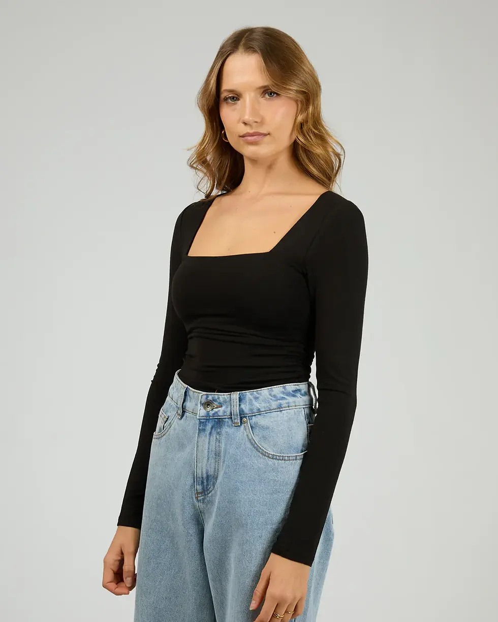 Thumbnail: SILENT THEORY | Zoe Long SLeeve Top | Black