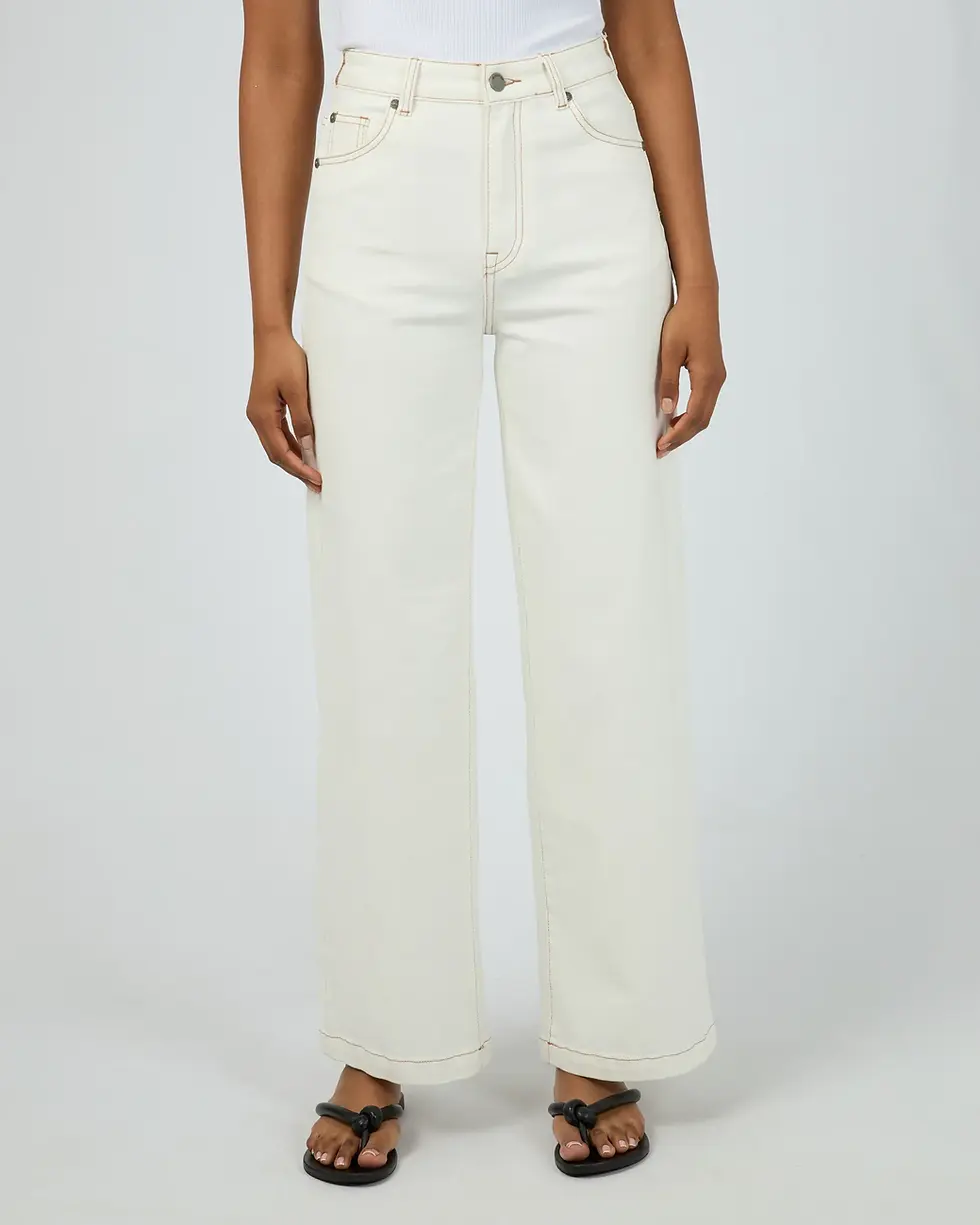 Thumbnail: ALL ABOUT EVE | Jacqui Wide Leg Jean | Vintage White
