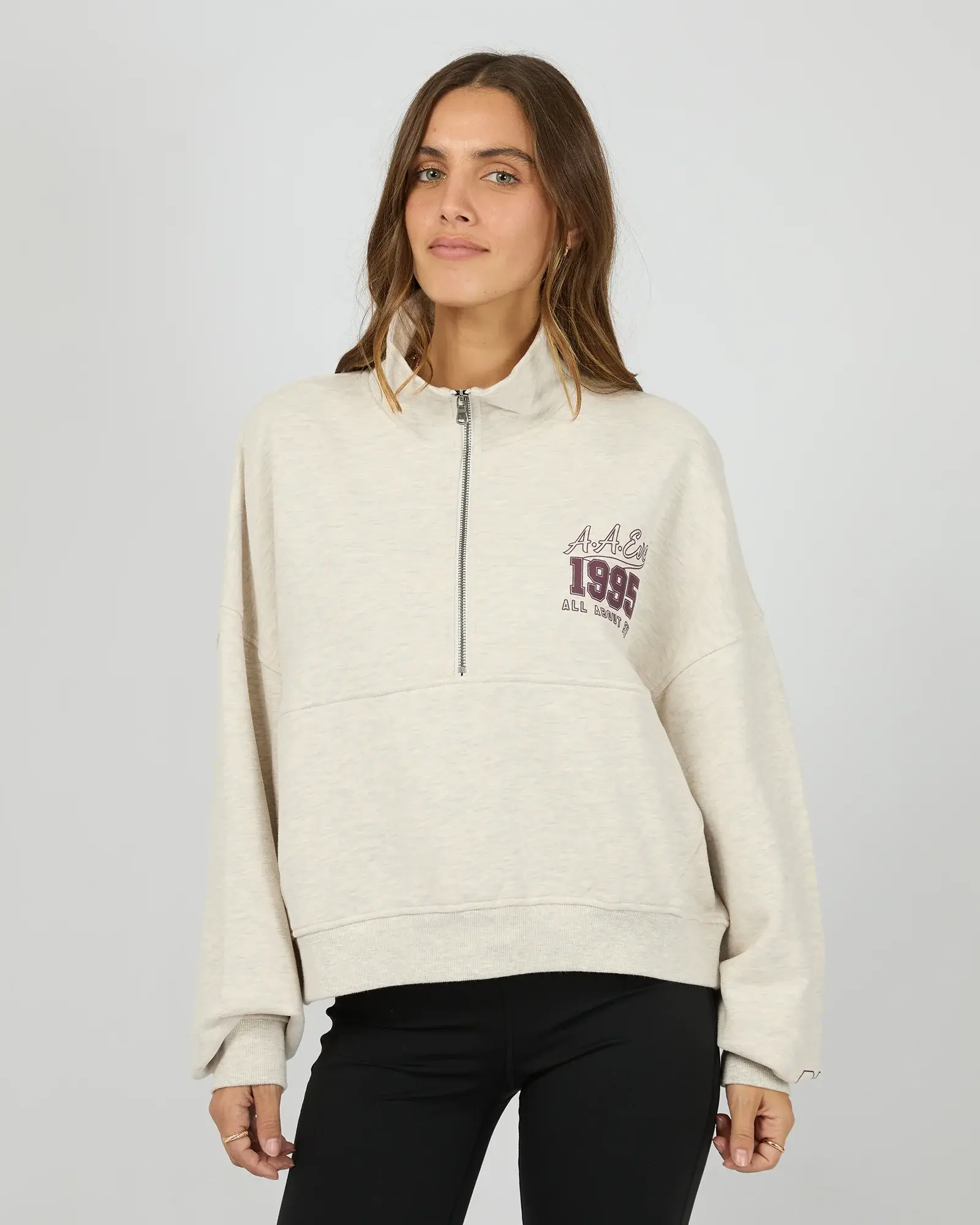 ALL ABOUT EVE | Eve Team 1/4 Zip | Oat