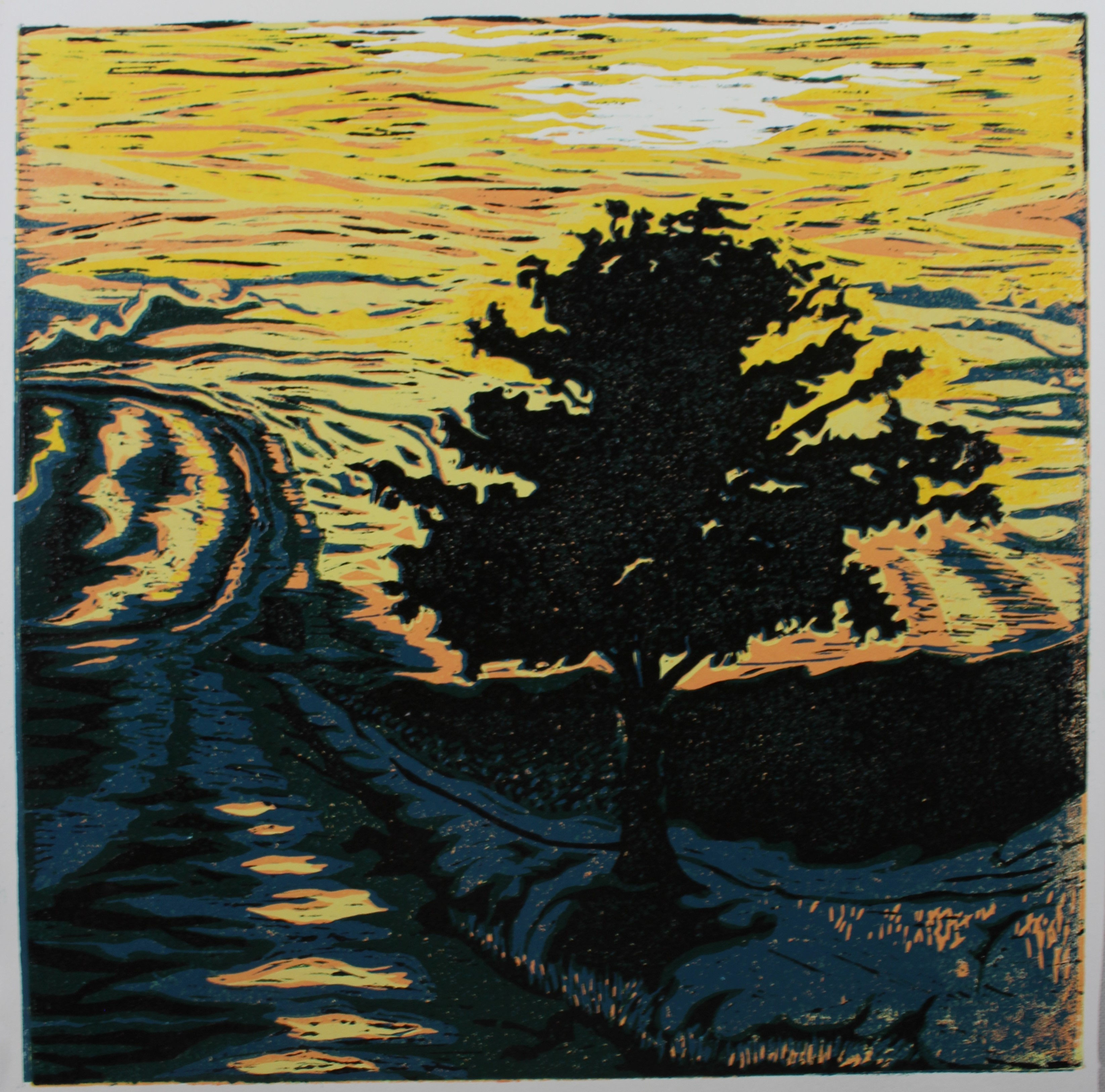 Sunrise over Elsworth, print 2 of 12